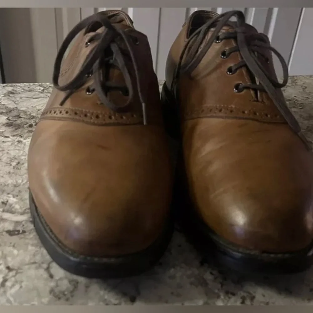 Allen Edmonds Corporate Casuals Oxfords Leather Shoes Cap Toe Size 9.5D‎